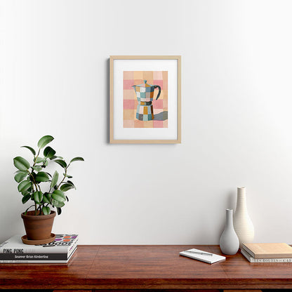 Patchwork Moka Pot Framed Art Print Gallery Image 18
