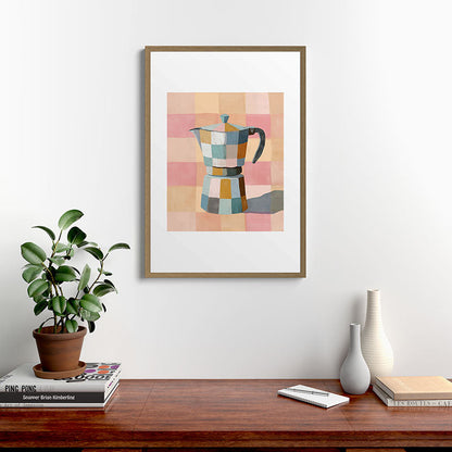 Patchwork Moka Pot Framed Art Print Gallery Image 13