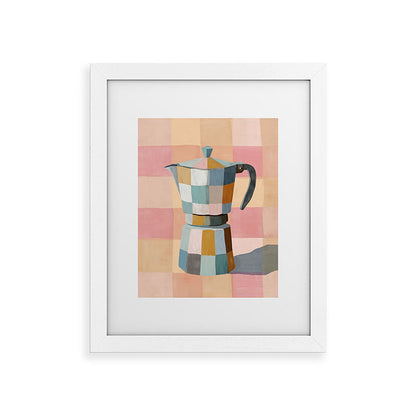 Patchwork Moka Pot Framed Art Print Gallery Image 53