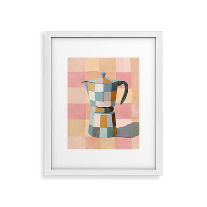 Patchwork Moka Pot Framed Art Print Gallery Image 23