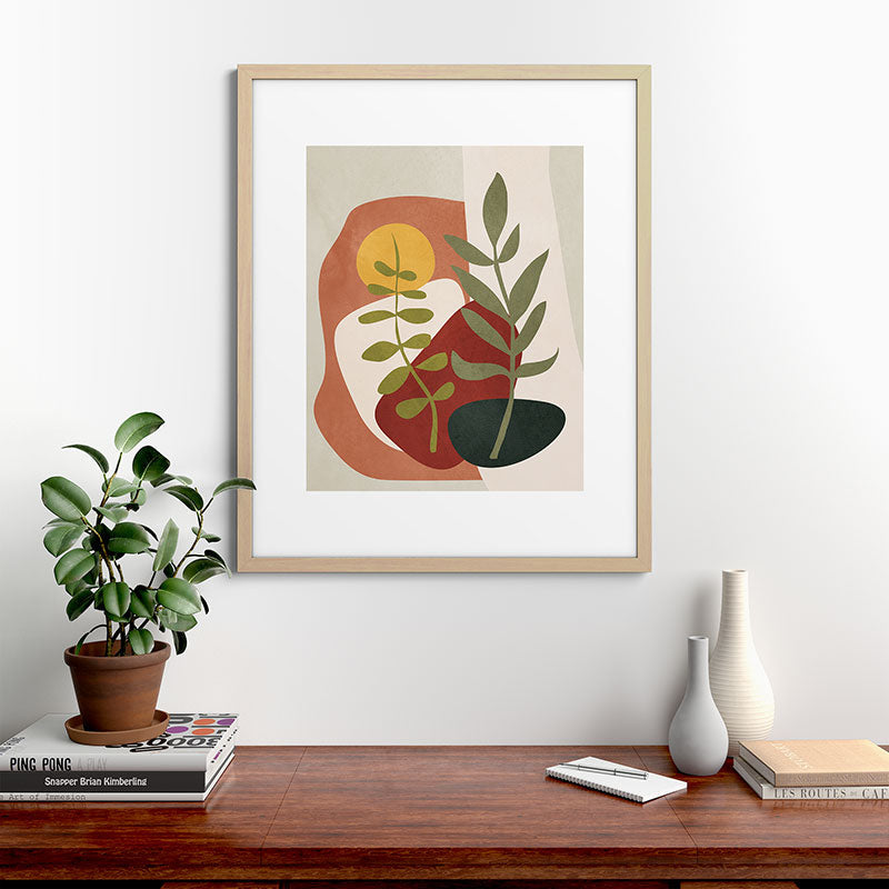 Two Abstract Branches Framed Art Print Gallery Image 49