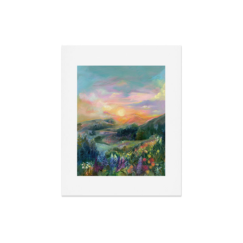 Sunset Landscape Art Print Gallery Image 6