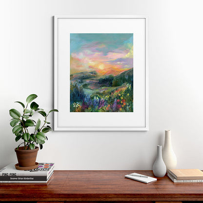 Sunset Landscape Framed Art Print Gallery Image 76