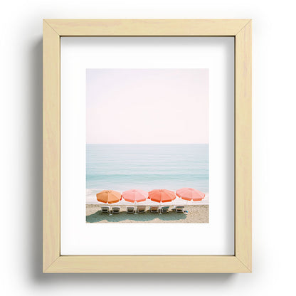 Beach Umbrella Pastel Minimalist AI Photography Framed Art Print Gallery Image 69