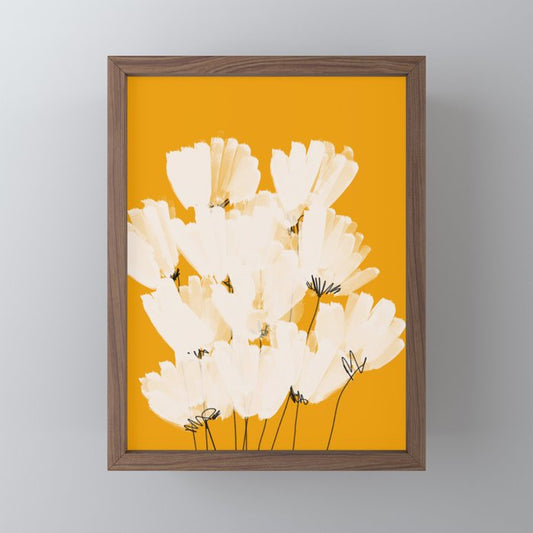 Flowers In Tangerine Mini Art Print Gallery Image 2