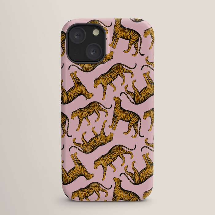 Tigers (Pink and Marigold) iPhone Case Gallery Image 17