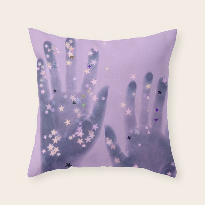 Cosmic Touch Throw Pillow Gallery Image 3