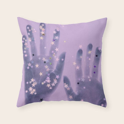 Cosmic Touch Throw Pillow Gallery Image 3
