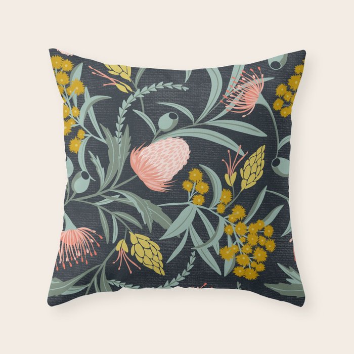Flora Australis Throw Pillow Gallery Image 2