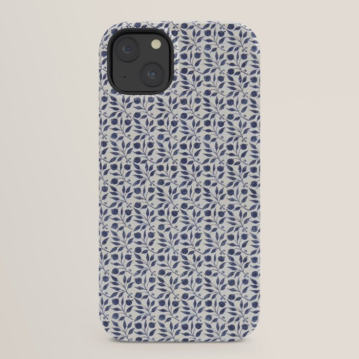William Morris Vintage Rosehip Indigo Blue iPhone Case Gallery Image 22