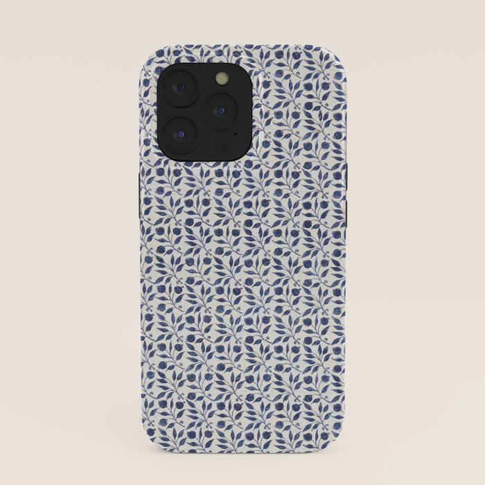 William Morris Vintage Rosehip Indigo Blue iPhone Case Gallery Image 39