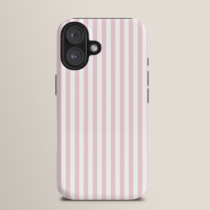Pastel Pink & White Simple Stripe iPhone Case Gallery Image 13