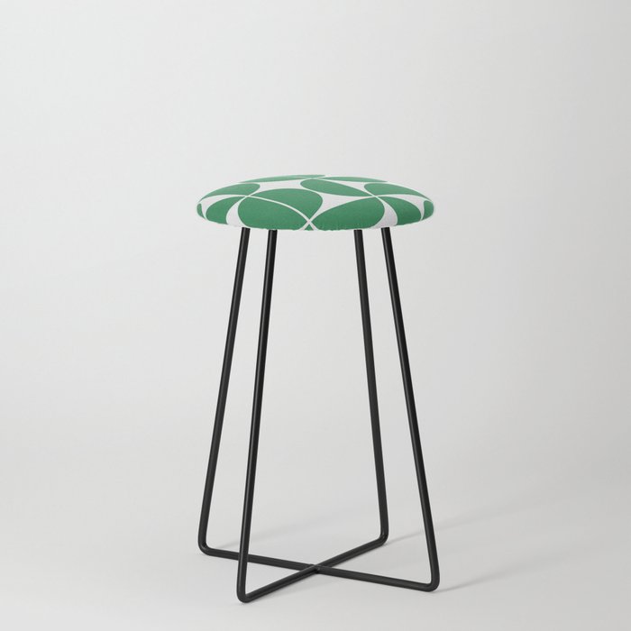 Mid Century Modern Geometric 04 Green Stool Gallery Image 3