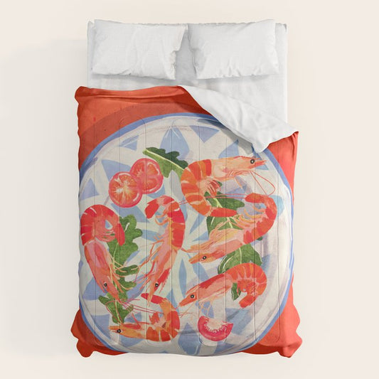 Seafood plate Comforter Gallery Image 1