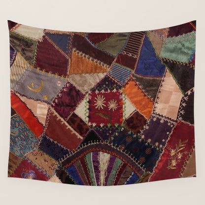 Vintage Bohemian Patchwork Wall Tapestry Gallery Image 1