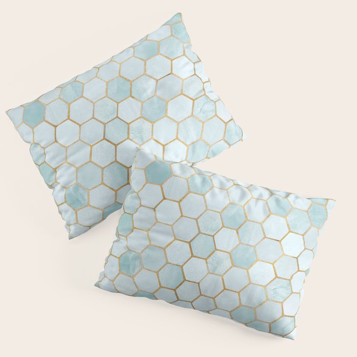 Mermaid Stone with Metallic Accent Pillow Sham Gallery Image 1