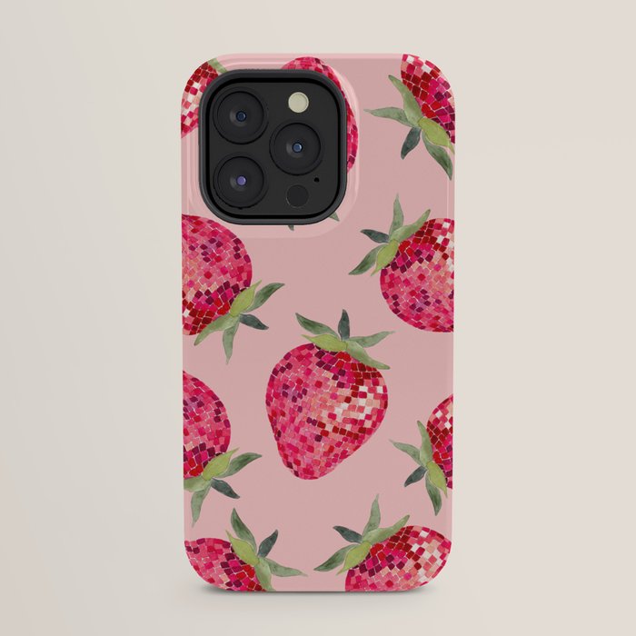 Disco Ball Strawberry iPhone Case Gallery Image 23
