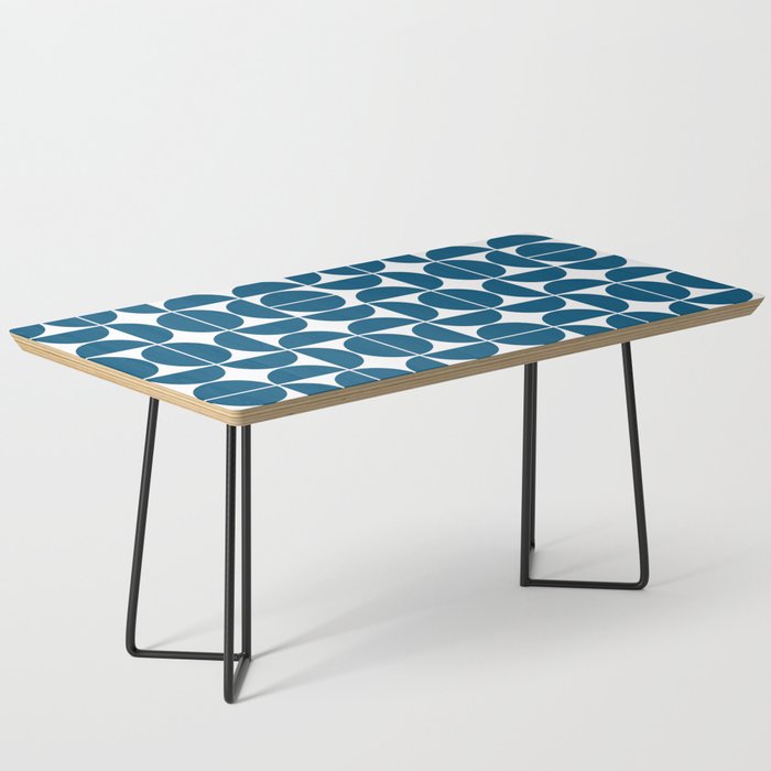 Mid Century Modern Geometric 04 Blue Coffee Table Gallery Image 1