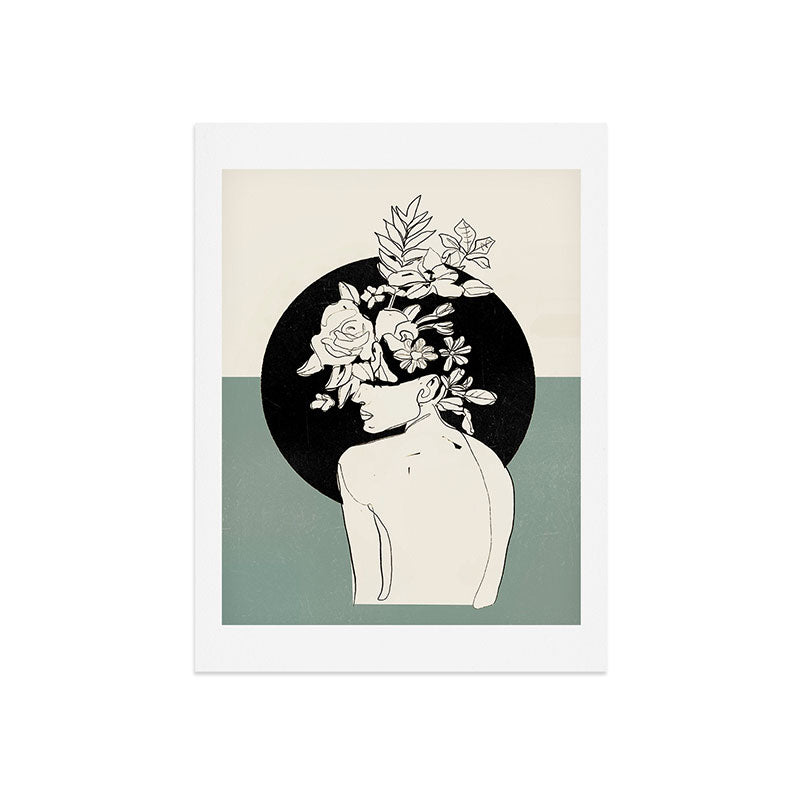 Bloom 8 Line Drawing Art Print Gallery Image 7