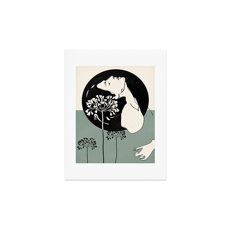 Gentle Beauty 9 Line Drawing Art Print Gallery Image 2