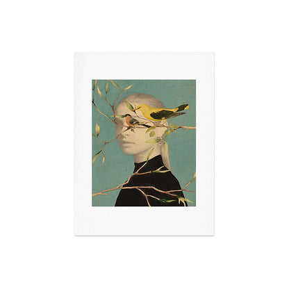 Woman and Birds Art Print Gallery Image 6