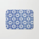 Mediterranean Tile Pattern Portuguese Azulejos Art Bath Mat Gallery Image 1