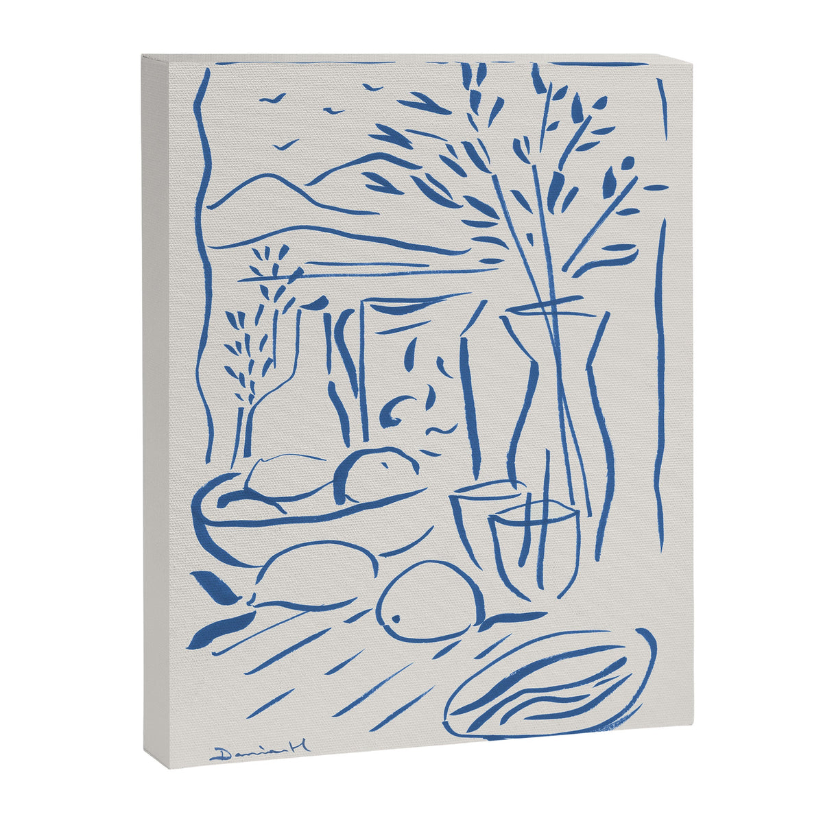 Mediterranean View Canvas Print Gallery Image 5