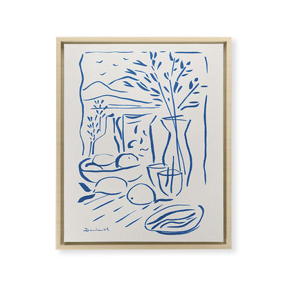 Mediterranean View Framed Canvas Print Gallery Image 18