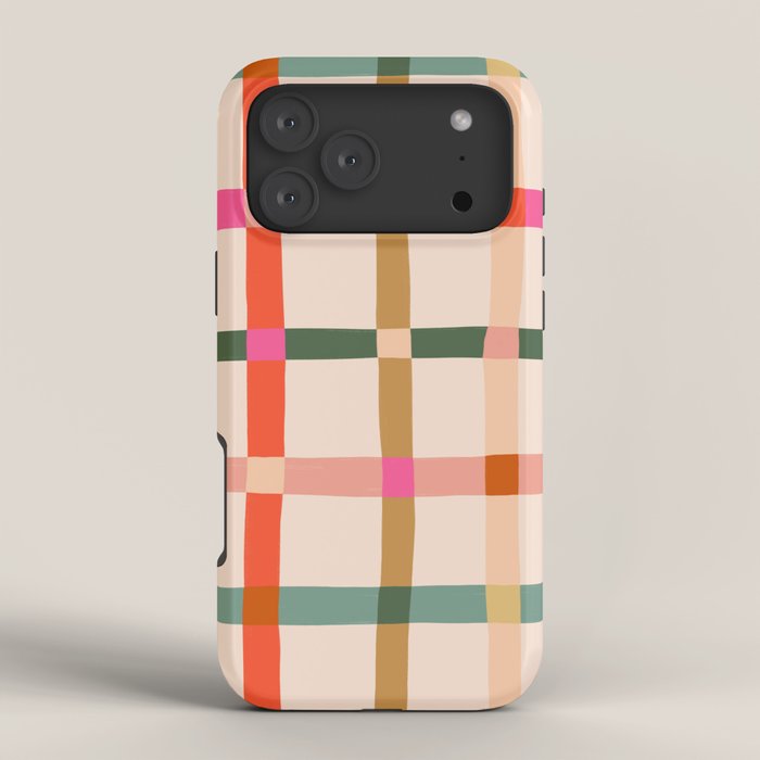 Colourful window pane checked pattern iPhone Case Gallery Image 4