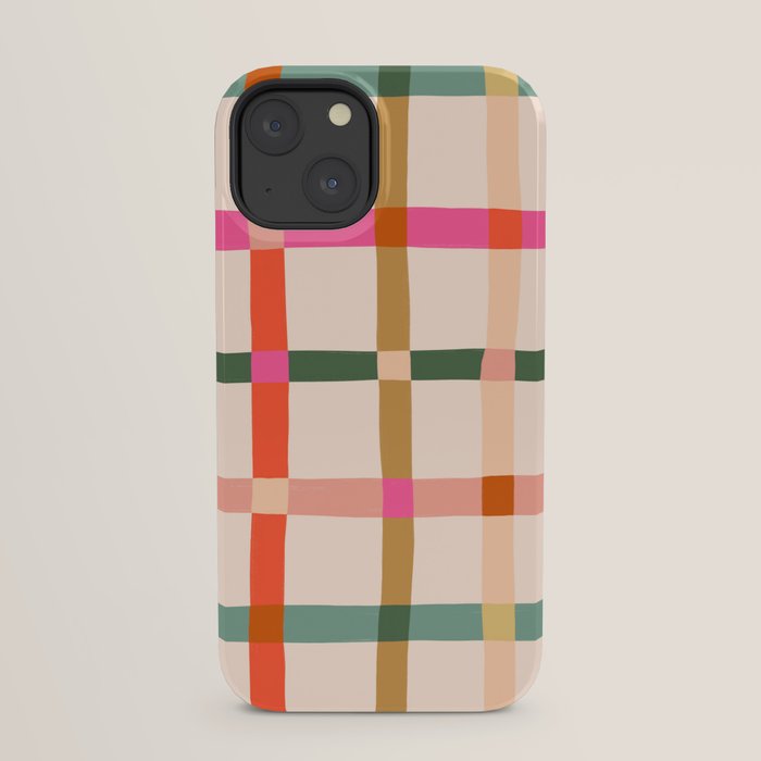 Colourful window pane checked pattern iPhone Case Gallery Image 21