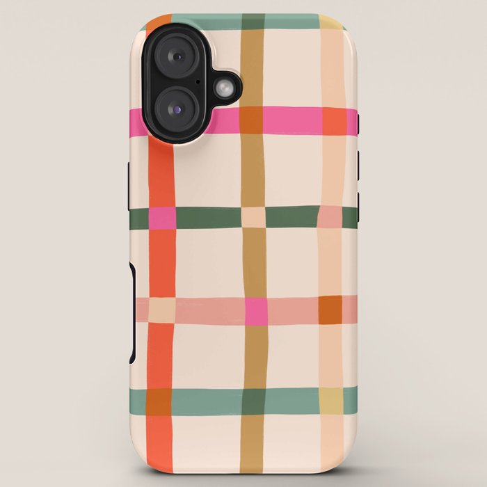 Colourful window pane checked pattern iPhone Case Gallery Image 5
