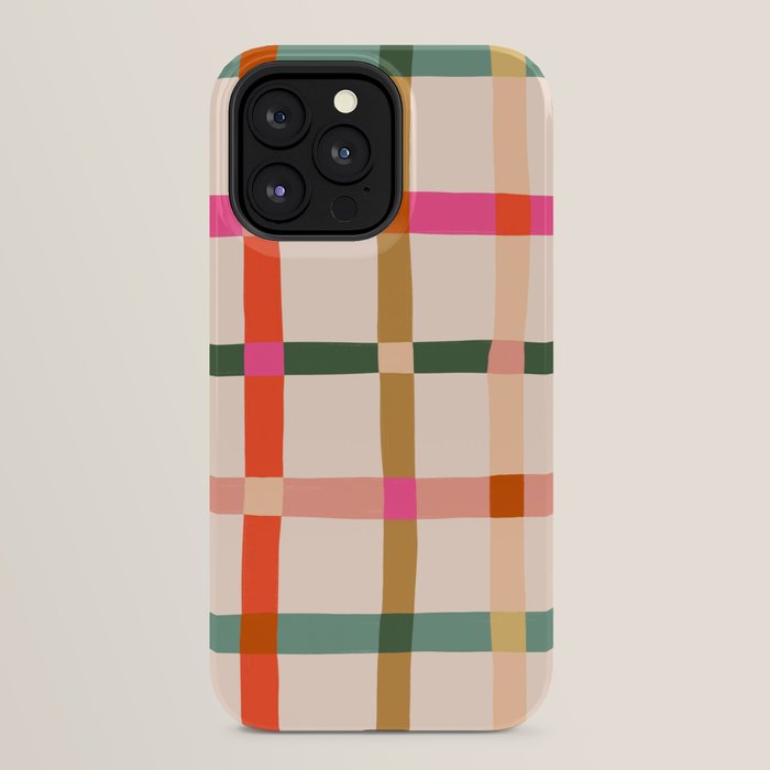 Colourful window pane checked pattern iPhone Case Gallery Image 32