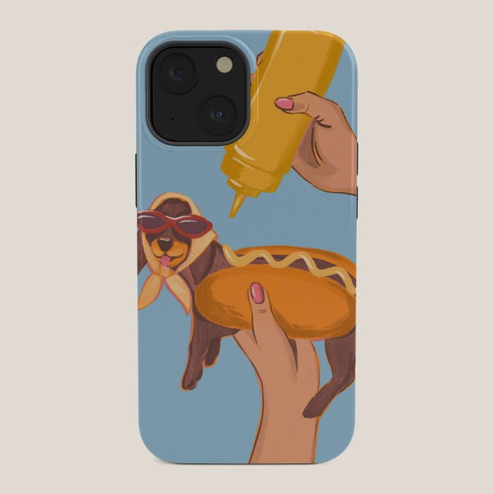 Hot Dog Dachshund Retro Pop Vintage-inspired art iPhone Case Gallery Image 34