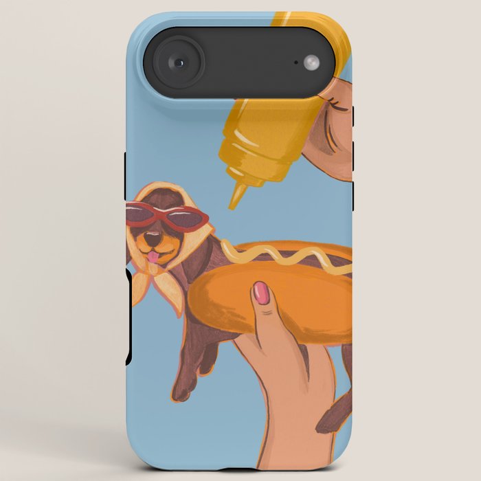 Hot Dog Dachshund Retro Pop Vintage-inspired art iPhone Case Gallery Image 6