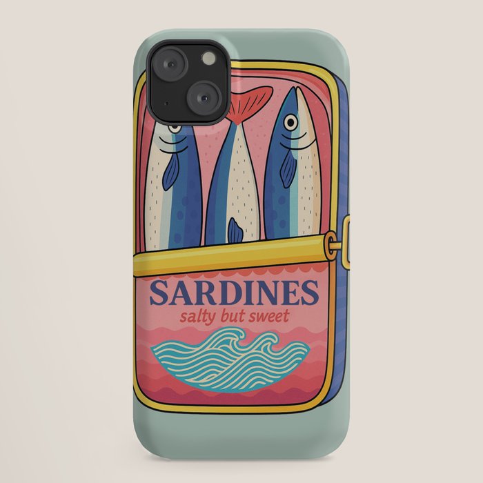 Tin of Love - Sardines in a Can with Heart Tail iPhone Case Gallery Image 18