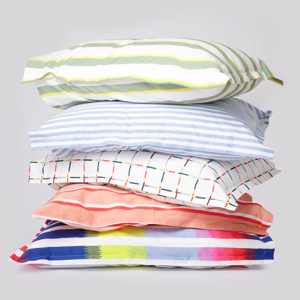 Mod Windowpane Brushed Cotton Duvet Cover Set