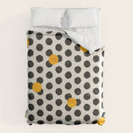 Brushed Strokes | Abstract Mid-Century Dots Pattern Comforter Gallery Image 1