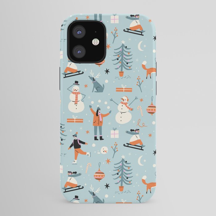 Christmas Scene Blue iPhone Case Gallery Image 41