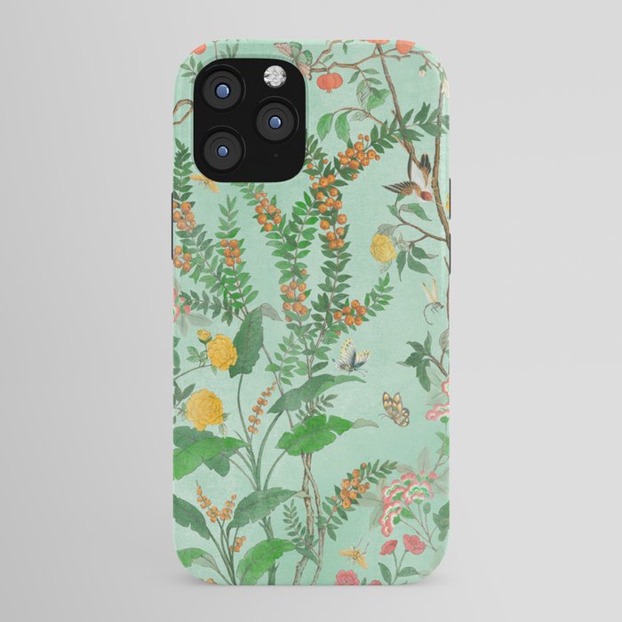 Chinoiserie Aqua Mint Floral Garden Fresco iPhone Case Gallery Image 43