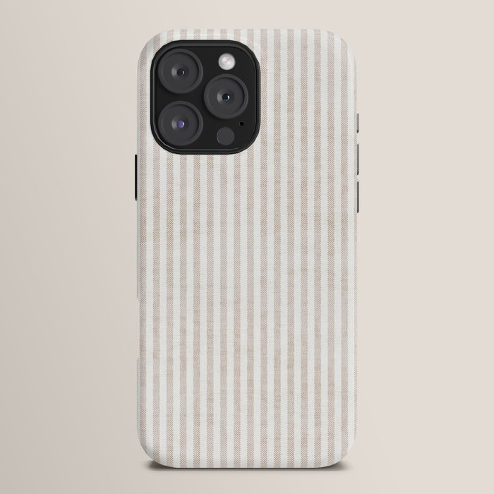 AEGEAN WIDE TICKING STRIPE JUTE iPhone Case Gallery Image 16