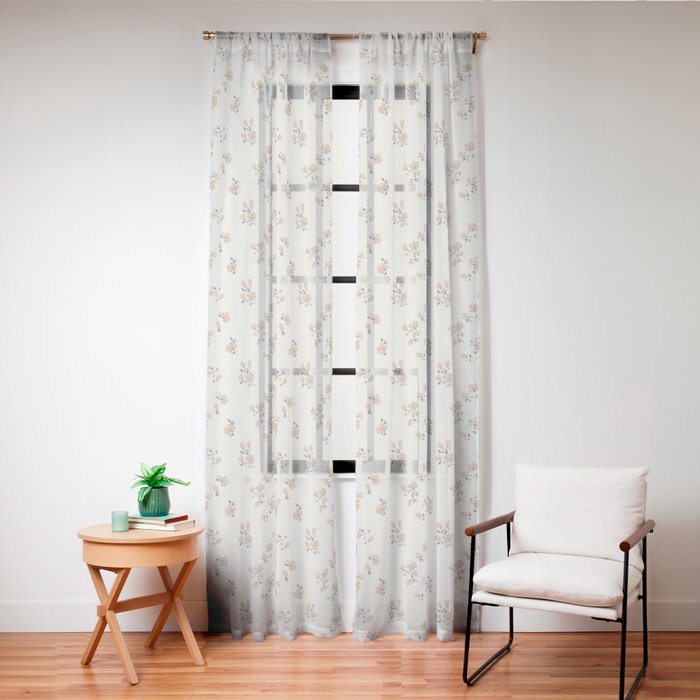VINTAGE FLORAL NEUTRAL Window Curtain Gallery Image 20