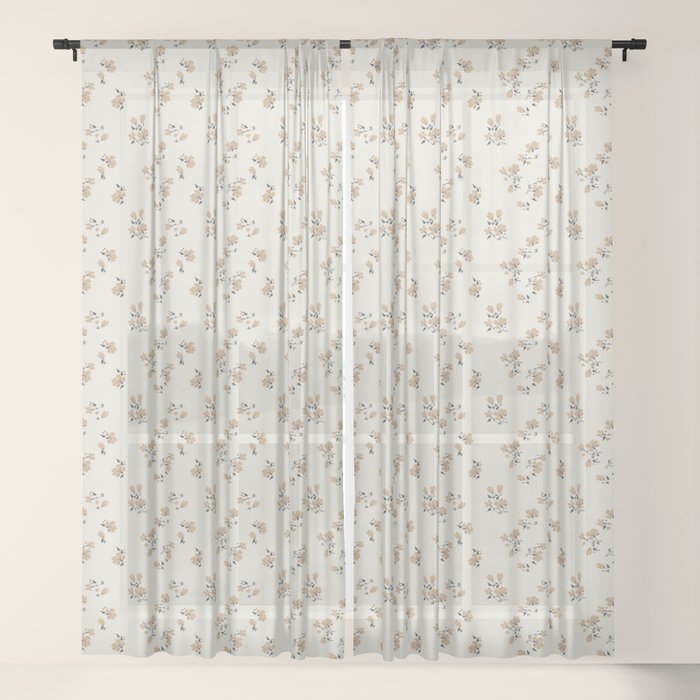 VINTAGE FLORAL NEUTRAL Window Curtain Gallery Image 21