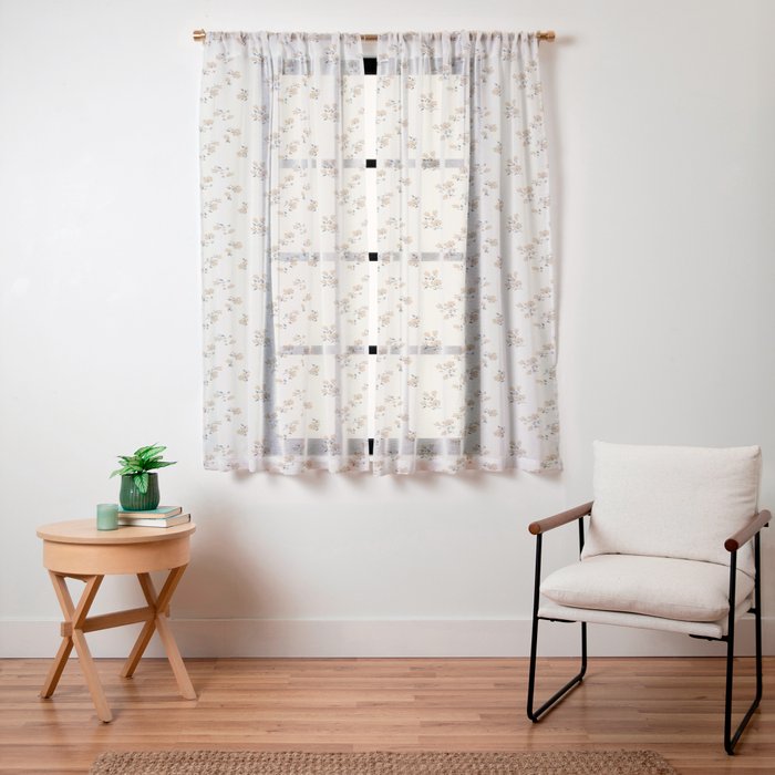 VINTAGE FLORAL NEUTRAL Window Curtain Gallery Image 19