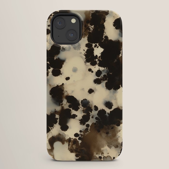 Black and White Tortoiseshell Pattern iPhone Case Gallery Image 26