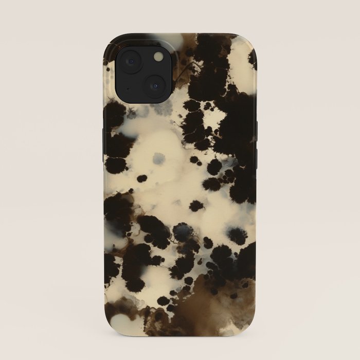 Black and White Tortoiseshell Pattern iPhone Case Gallery Image 37