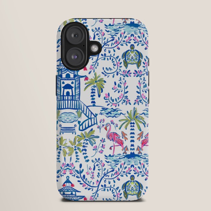 Colorful Coastal Chinoiserie iPhone Case Gallery Image 9