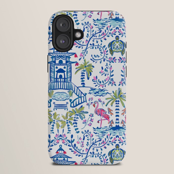 Colorful Coastal Chinoiserie iPhone Case Gallery Image 10