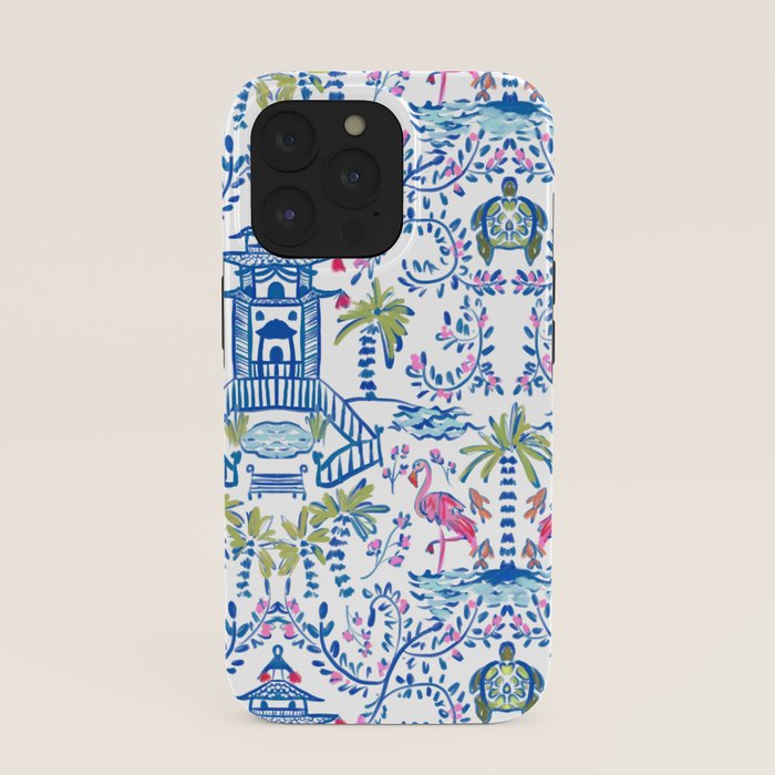 Colorful Coastal Chinoiserie iPhone Case Gallery Image 39