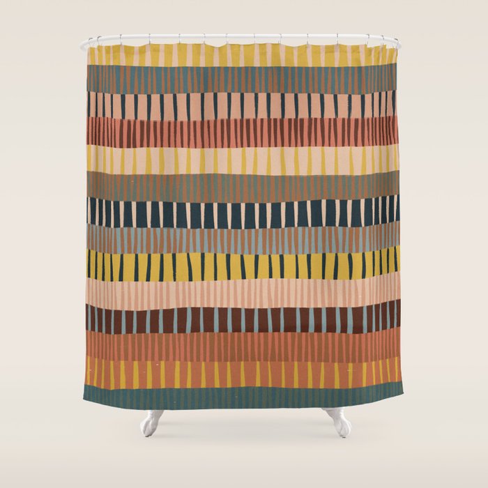 Mix of Stripes #2 Shower Curtain Gallery Image 1