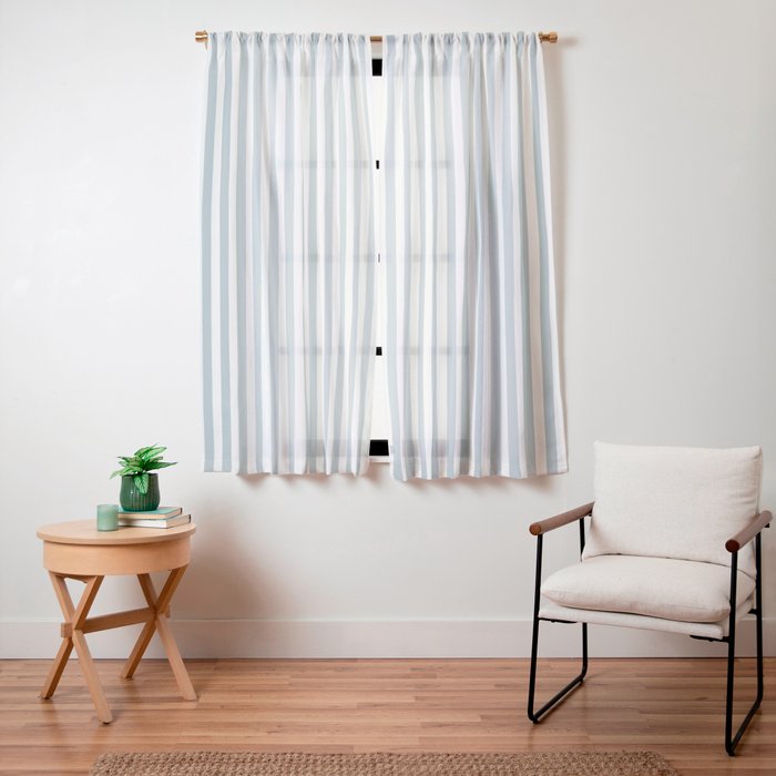 CoastL Stripe . Blue Window Curtain Gallery Image 15